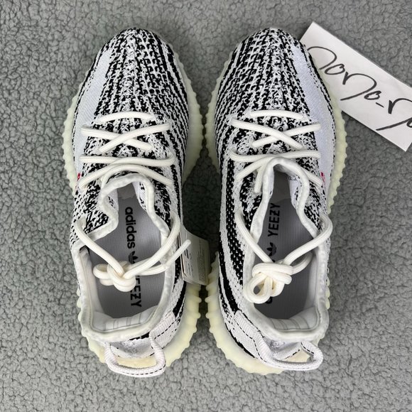 Yeezy Boost 350 V2 Mens 5.5 Shoes White Black Red Zebra Adidas Kanye West 2019 1 - Picture 6 of 12